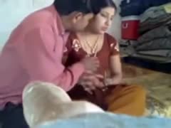 Lusty Indian housewife with great shapes acquires nailed on the floor 